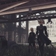 2B and 9S walks under a bridge in Nier: Automata.